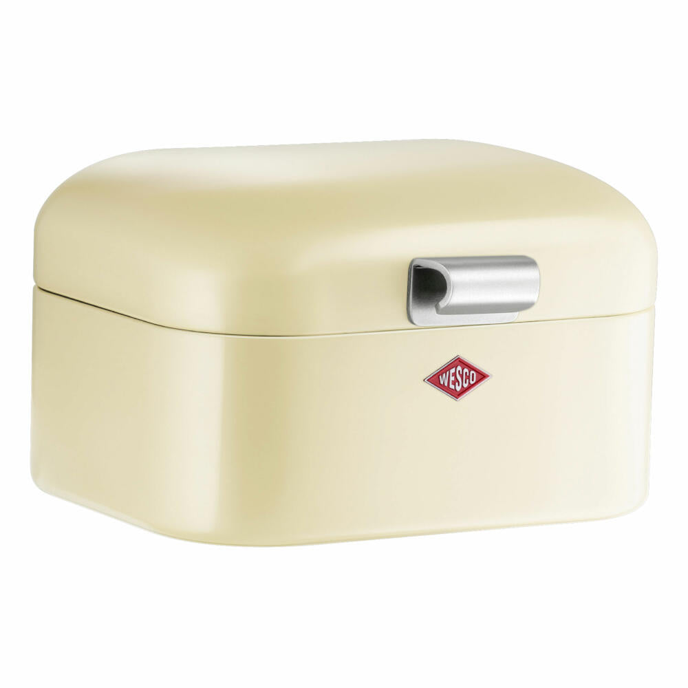 Wesco Mini Grandy, breakfast box, lunch box, sandwich tin, almond, sheet steel, 235001-23