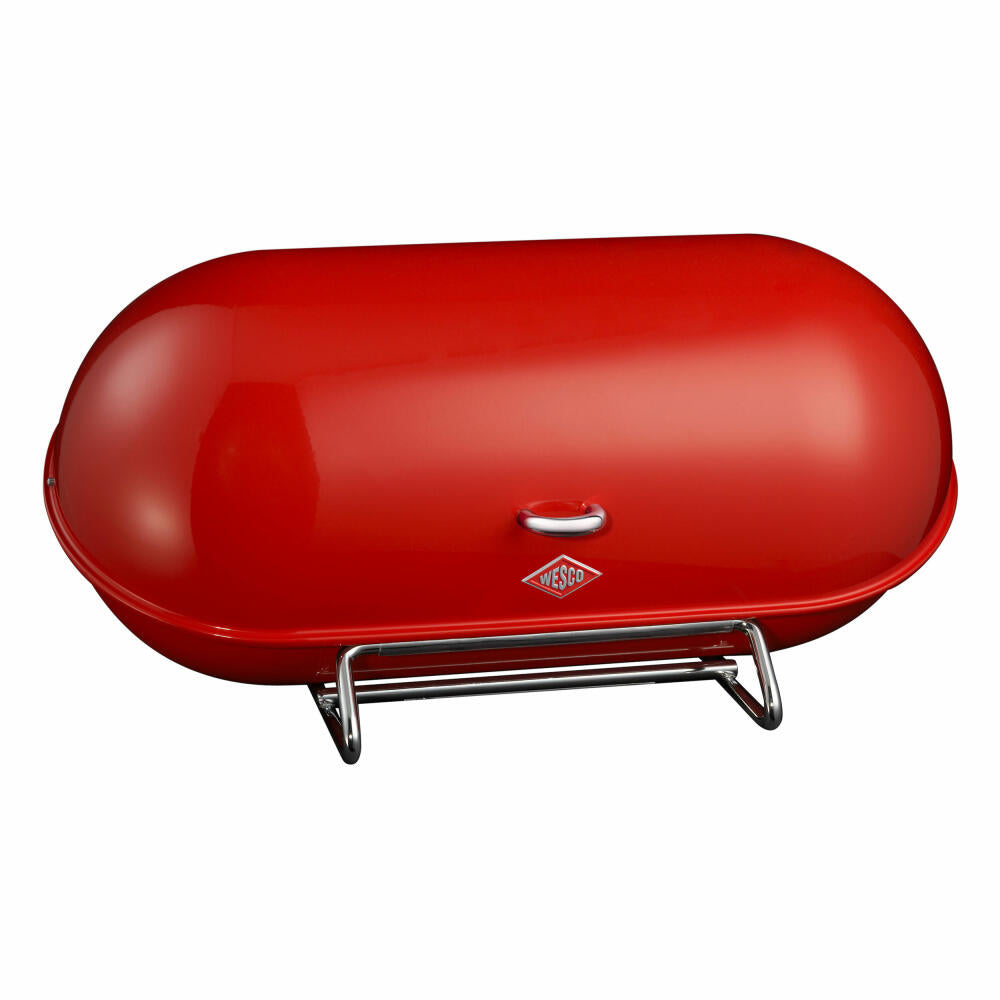 Wesco Breadboy, bread bin, bread pot, bread box, bread pot, red, sheet steel, 222201-02