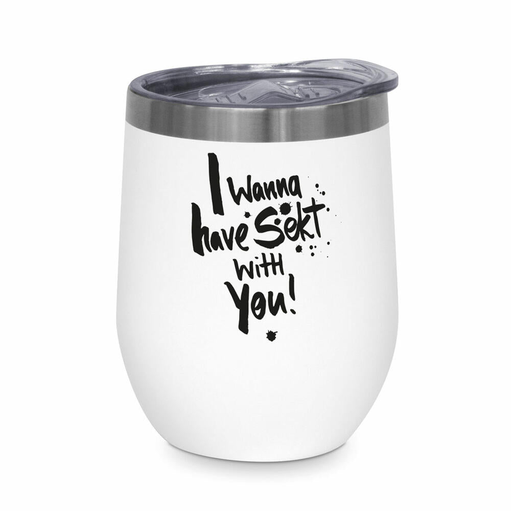 PPD Wanna Have Sparkling Wine Thermo Mug, Thermo Mug, Coffee To Go, Insulated Mug, 350 ml, 604590