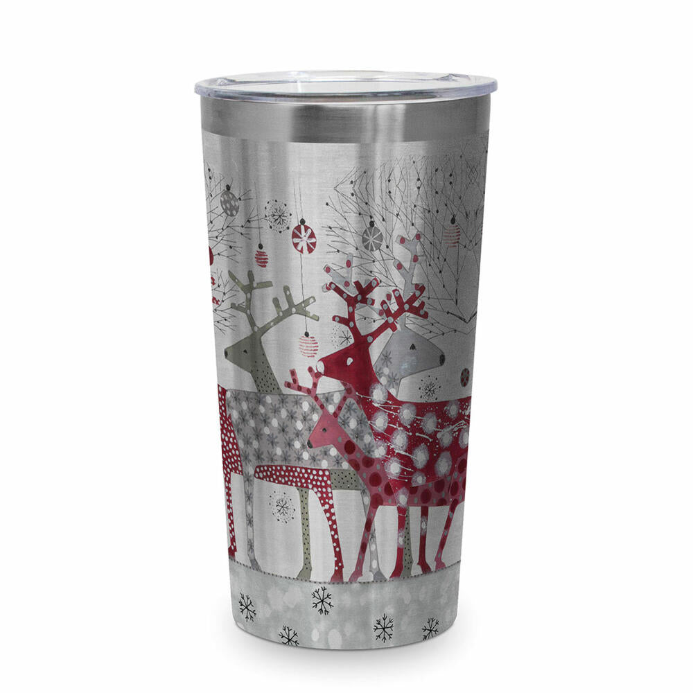PPD Scandic Christmas Steel Travel Mug, Thermo Mug, Coffee To Go, Thermo Mug, Insulated Mug, 430 ml, 604533