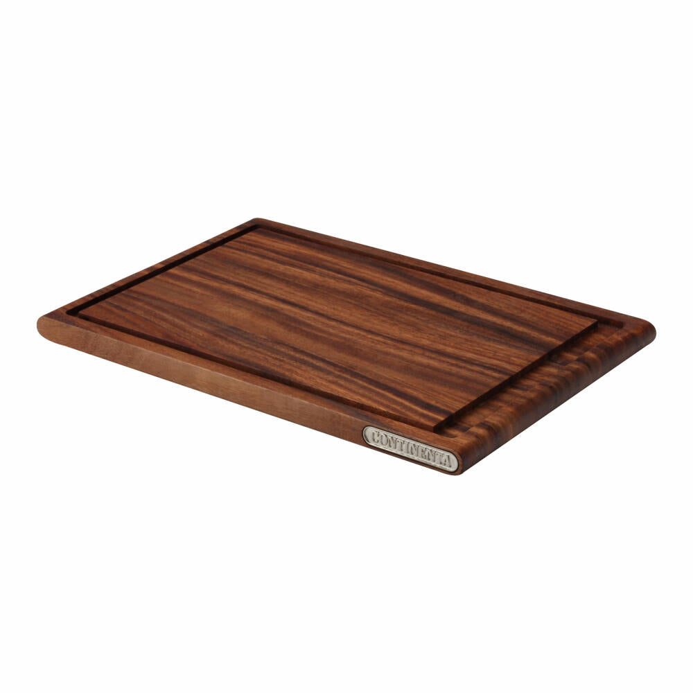 Continenta carving board, cutting board, kitchen board, wooden board, acacia wood, 37 x 25 cm, 4820