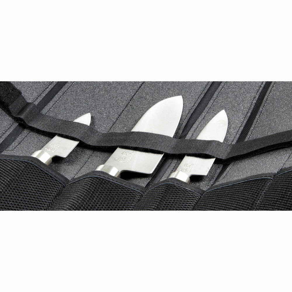 Kai Wasabi Black Messertasche mit 5 Messer, Messeraufbewahrung, Messeretui, DM-0781EU67