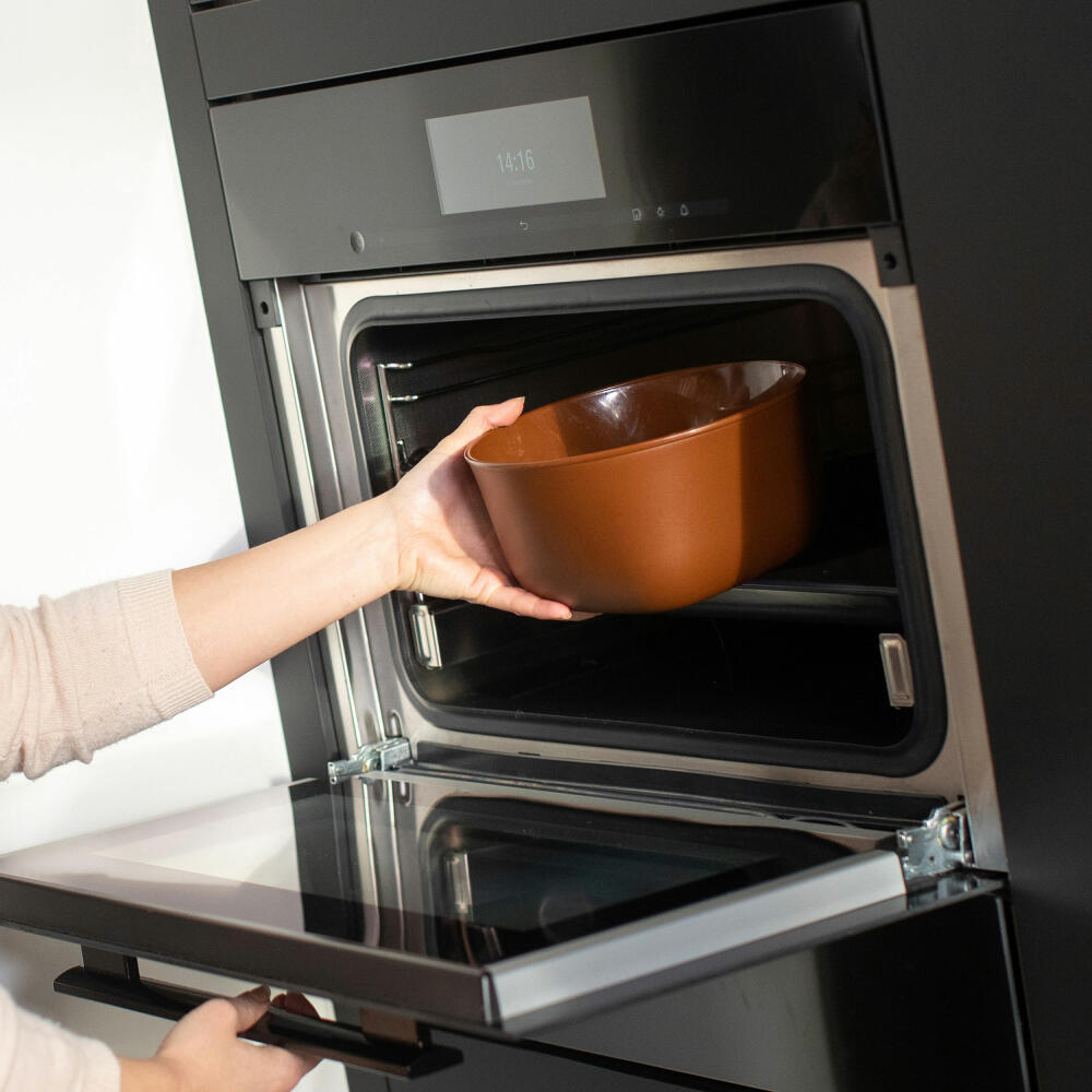 Koziol Box mit Deckel Connect L, Aufbewahrungsbox, Organizer, Kiste, Thermoplastischer Kunststoff, Organic Deep Grey, 2 L, 3871673