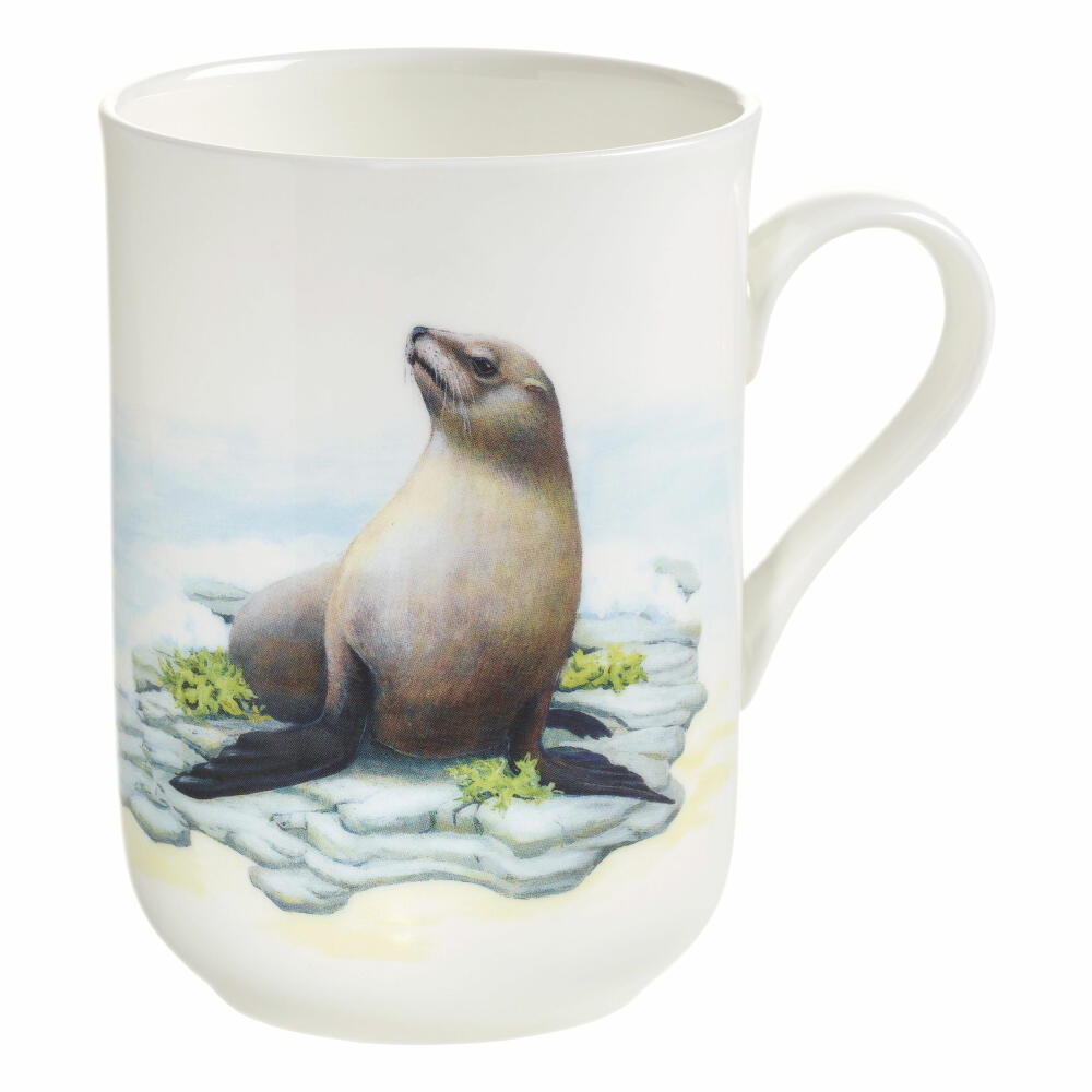 Maxwell & Williams Animals of the World Becher Seehund, Tasse, Kaffeetasse, Geschenkbox, Porzellan, 280 ml, PBA0009