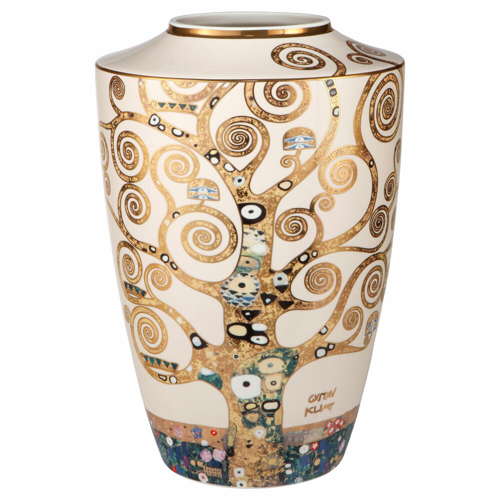 Goebel Vase Gustav Klimt - Der Lebensbaum, Dekovase, Artis Orbis, Porzellan, Bunt, 41 cm, 67061541