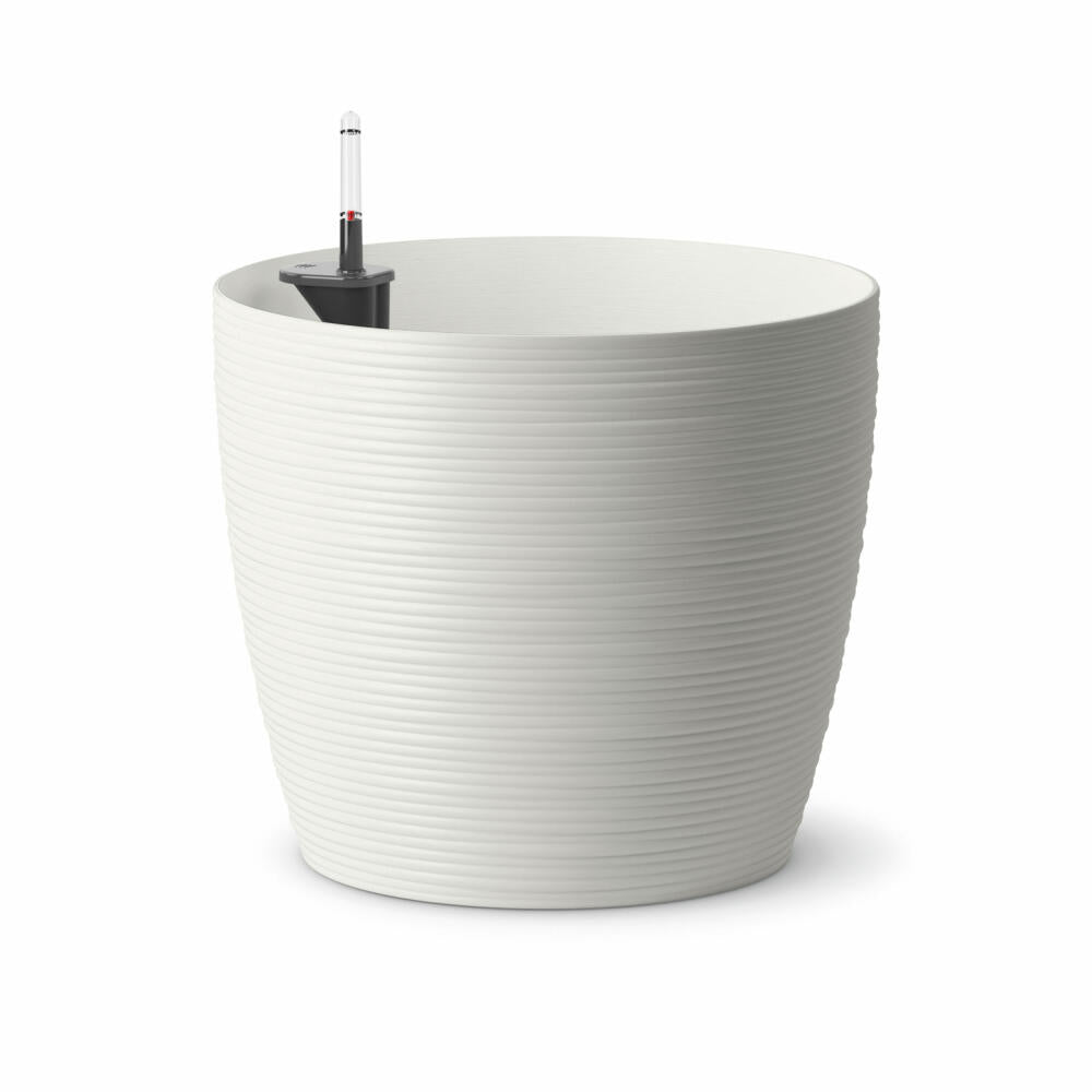 Poétic Casa Cosy bucket, flower pot, planter, flower pot, white, Ø 36 cm, PCCO36BL