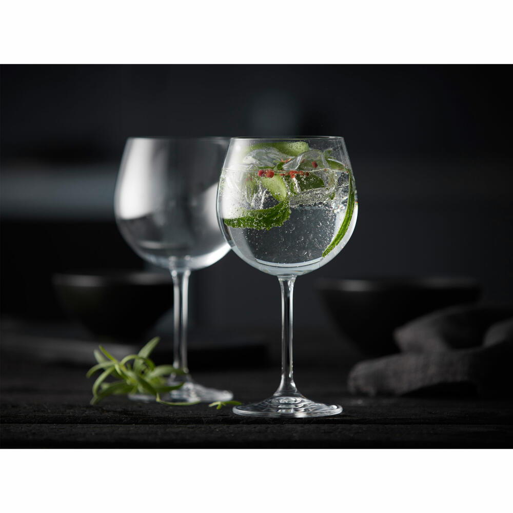 Lyngby Glass Gin & Tonic Glass Juvel Set of 4, Gin Glasses, Glass, Clear, 570 ml, 916022