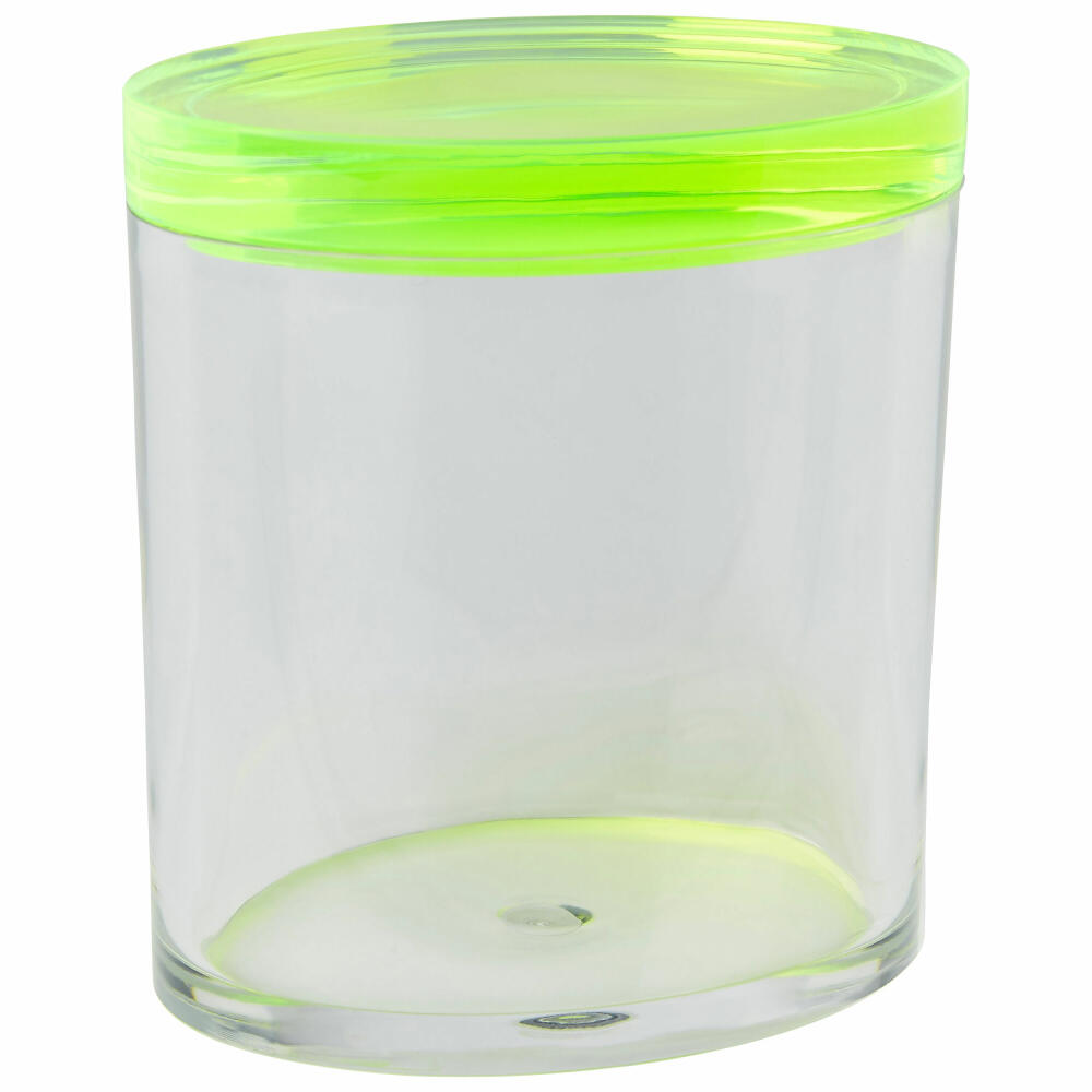 Gift Company Custody oval box L, with lid, storage box, storage tin, tin, acrylic, green, 75937