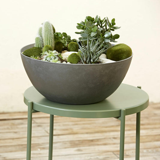 Poétic Element Schale, Pflanzschale, Blumenschale, Blumentopf, Schiefer, Ø 38.9 cm, CELP40AR