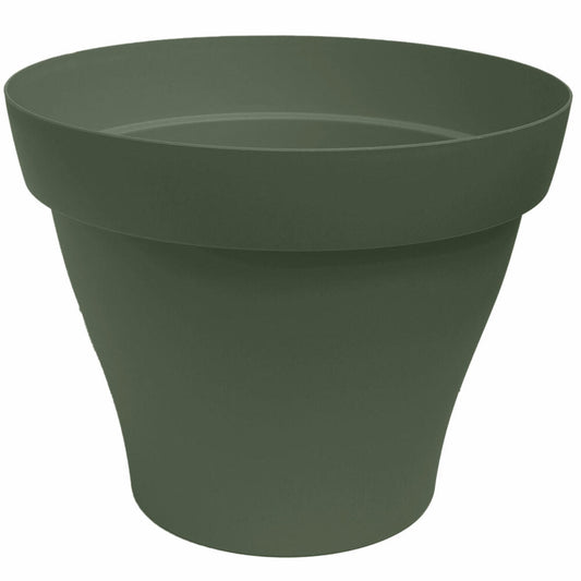 Poétic Romeo Round, Flowerpot, Flower Pot, Planter, Plastic, Khaki, Ø 21 cm, PRO21KA