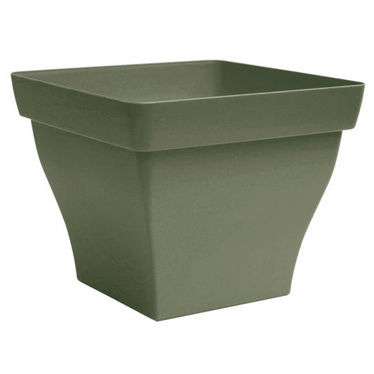 Poétic Romeo square, flowerpot, flower tub, flower pot, planter, plastic, khaki, 24 cm, BRO25KA