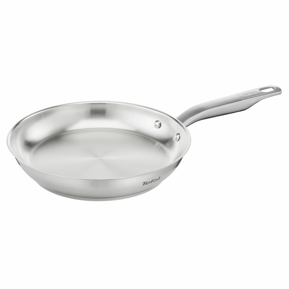 Tefal Virtuoso Pfanne Unversiegelt, Bratpfanne, Induktionsgeeignet, Edelstahl, Ø 24 cm, E49204