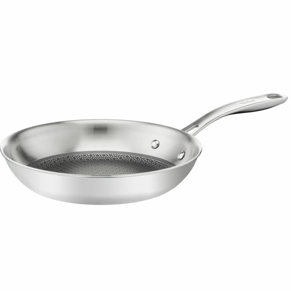 Tefal Eternal Mesh Pfanne, Bratpfanne, Induktionsgeeignet, Edelstahl, Ø 24 cm, E49704