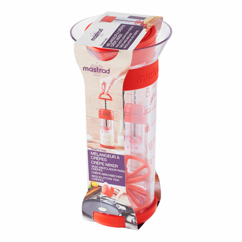 Mastrad Twist N Mix Crêpe Mix mixing cup for crepe preparation, plastic, F38610