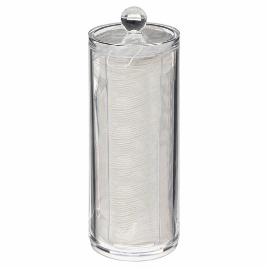 5five Simply Smart Wattepad-Spender Selena mit 80 Wattepads, Schminkpad-Dose, Kunststoff, 7.5 x 20 cm, 174950