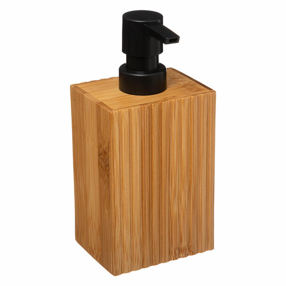 5five Simply Smart Soap Dispenser Terre Inconnue, Dosing Dispenser, Bamboo, Plastic, Brown, 280 ml, 174533
