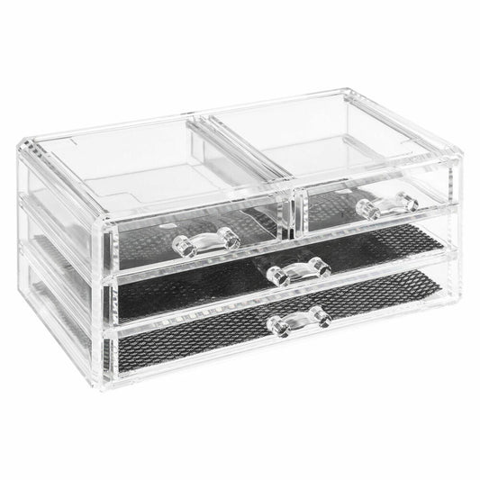 5five Simply Smart Schmuckbox Selena mit 4 Schubladen, Schmuckaufbewahrung, Kunststoff, 23.8 x 15.3 x 10.8 cm, 155918