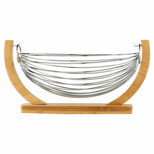 5five Simply Smart Obstkorb mit Schaukelaufhängung, Bambus, Metall, 36 x 21 cm, 100179