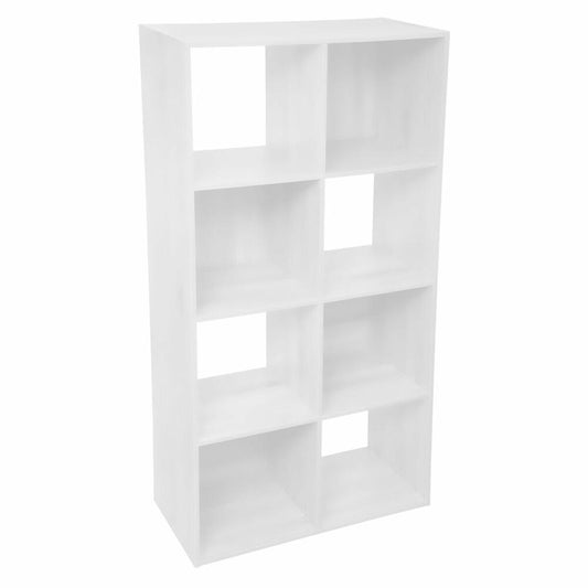 5five Simply Smart Regal Mix N Modul 2x4, Holzspahn, MDF, Weiß, 134 x 67.5 cm, 160478C