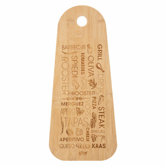 5five Simply Smart Schneide- und Servierbrett Tapas, Bambus, Braun, 45 cm, 134514A