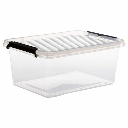 5five Simply Smart Aufbewahrungsbox Clip N Box, Kiste, PP-Kunststoff, Transparent, 12.5 Liter, 138838