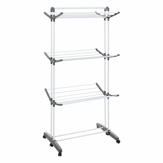 5five Simply Smart Roll-Wäscheständer Nubie Plus, Stahl, PP-Kunststoff, Grau, 24 Meter, 157306