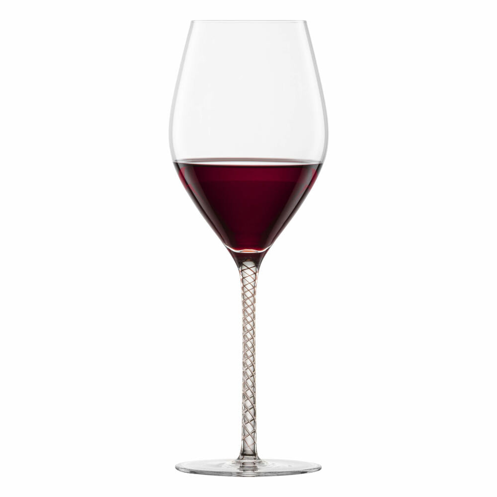 Zwiesel Glas Handmade Bordeaux Rotweinglas Spirit Aubergine 2er Set, Wein Glas, 609 ml, 121627