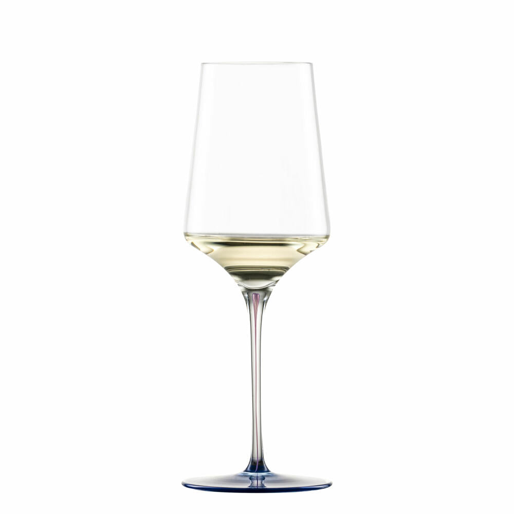 Zwiesel Glas Handmade Weißweinglas Ink, Kristallglas, Nachtblau, 407 ml, 123418