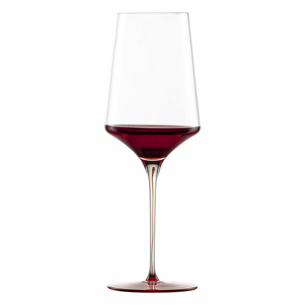 Zwiesel Glas Handmade Red Wine Glass Ink, Crystal Glass, Antique Red, 638 ml, 123422
