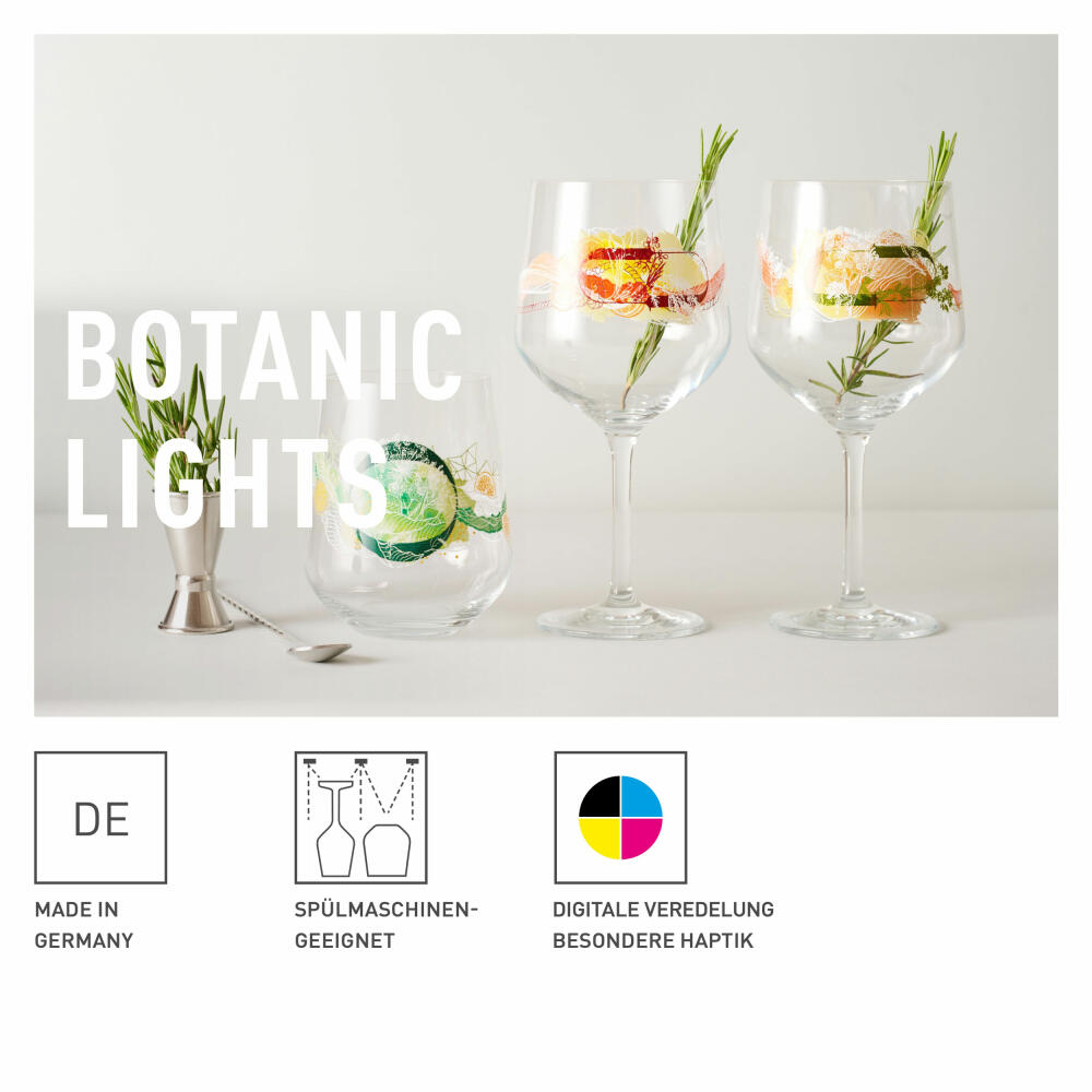 Ritzenhoff Gin-Stielglas 2er-Set Botanic Lights 001, Heike Zuschke, Kristallglas, 720 ml, 3791001