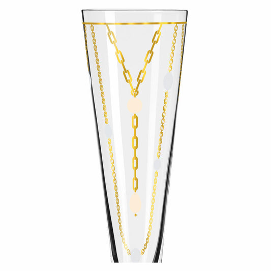 Ritzenhoff Goldnacht champagne glass 039, Nathalie Jean, champagne glass, crystal glass, 205 ml, 1071039