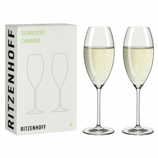 Ritzenhoff Champus Glass Set of 2 Highlight 001, Crystal Glass, 325 ml, R-8011003