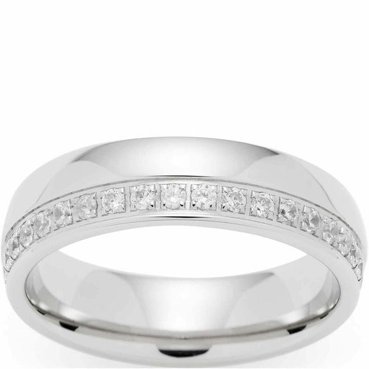 Leonardo Jewels Ring Brilliante, Finger Ring, Finger Jewelry, Jewelry, Size 18, Stainless Steel, Silver, 023511