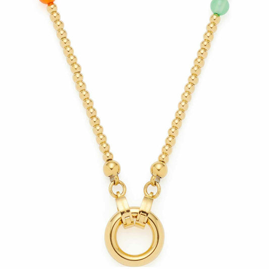 Leonardo Jewels Halskette 45 Smile Clip&Mix, Kette, Schmuckkette, Modeschmuck, Edelstahl IP Gold, Gold, 023749