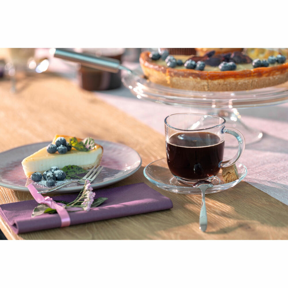 Leonardo Tasse Napoli, Glastasse, Becher, Kaffeetasse, Kalk-Natron Glas, klar, 280 ml, 024202