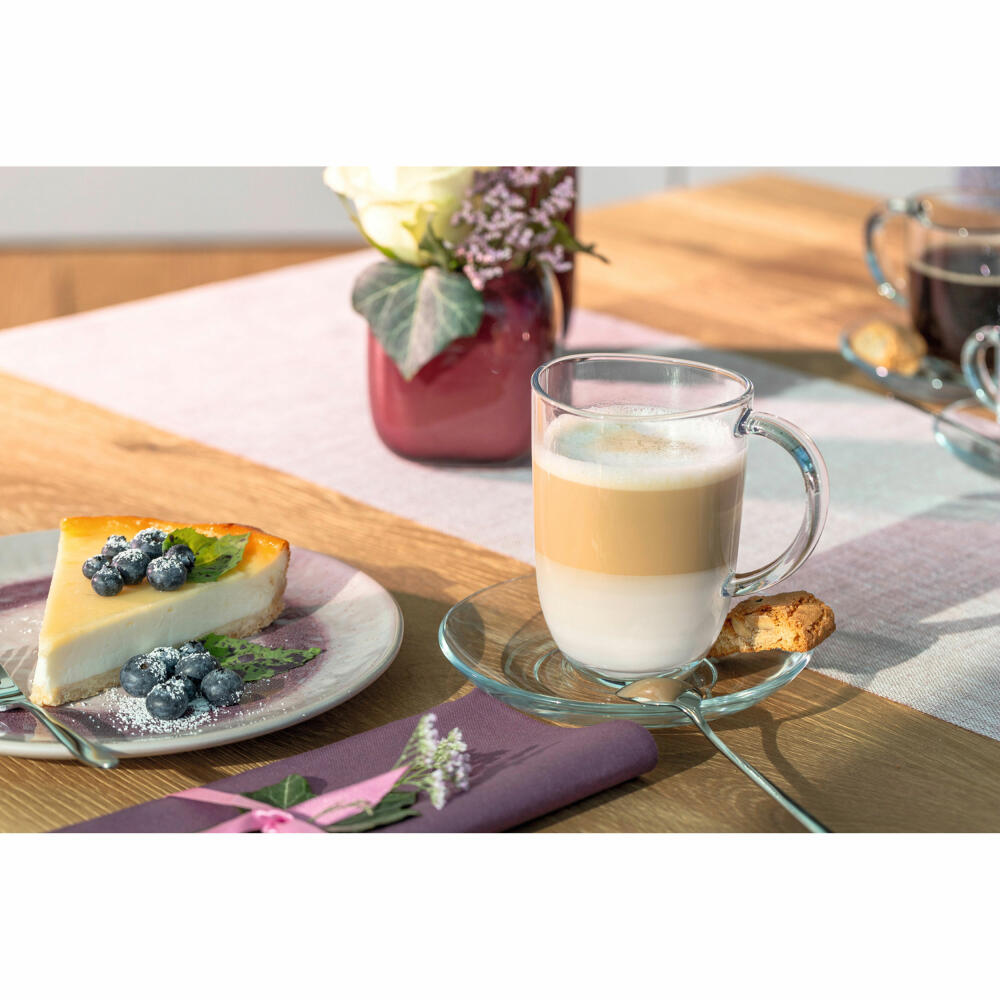 Leonardo Tasse Napoli, Glastasse, Becher, Kaffeetasse, Kalk-Natron Glas, klar, 380 ml, 024203