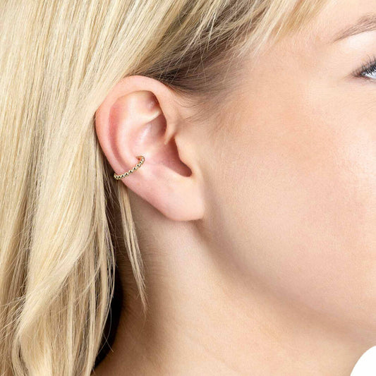 Leonardo Jewels Ear Clip Gold Lollo CIAO, Ear Clip, Earrings, Fashion Jewelry, Stainless Steel IP Gold, 024259
