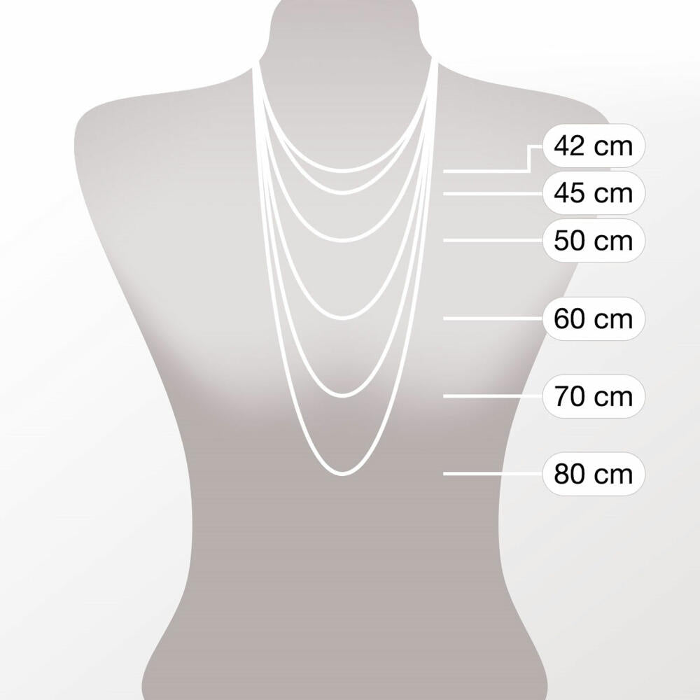 Leonardo Halskette 50 Vicky Clip & Mix, Kette, Schmuck, Edelstahl, Glassteine, Perlmutt, 024934