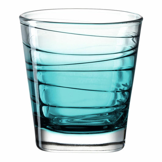 Leonardo drinking glass Vario Struttura, mug, water glass, soda-lime glass, turquoise, 250 ml, 026839