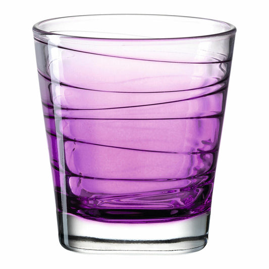 Leonardo drinking glass Vario Struttura, mug, water glass, soda-lime glass, violet, 250 ml, 026843