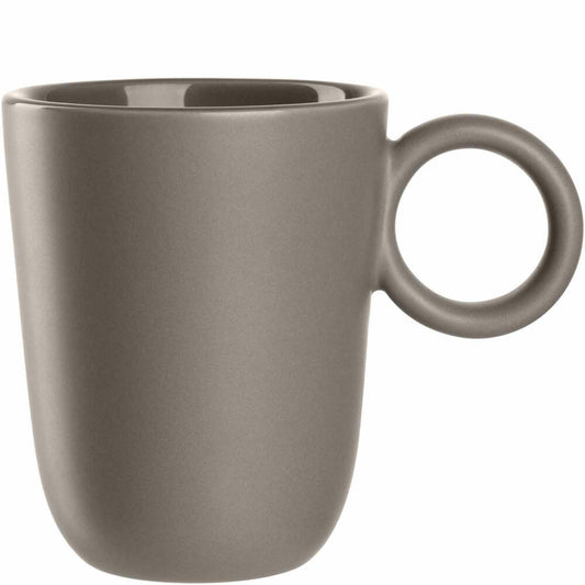 Leonardo Keramiktasse ROMA, Tasse, Becher, Keramik, Taupe, 330 ml, 027926