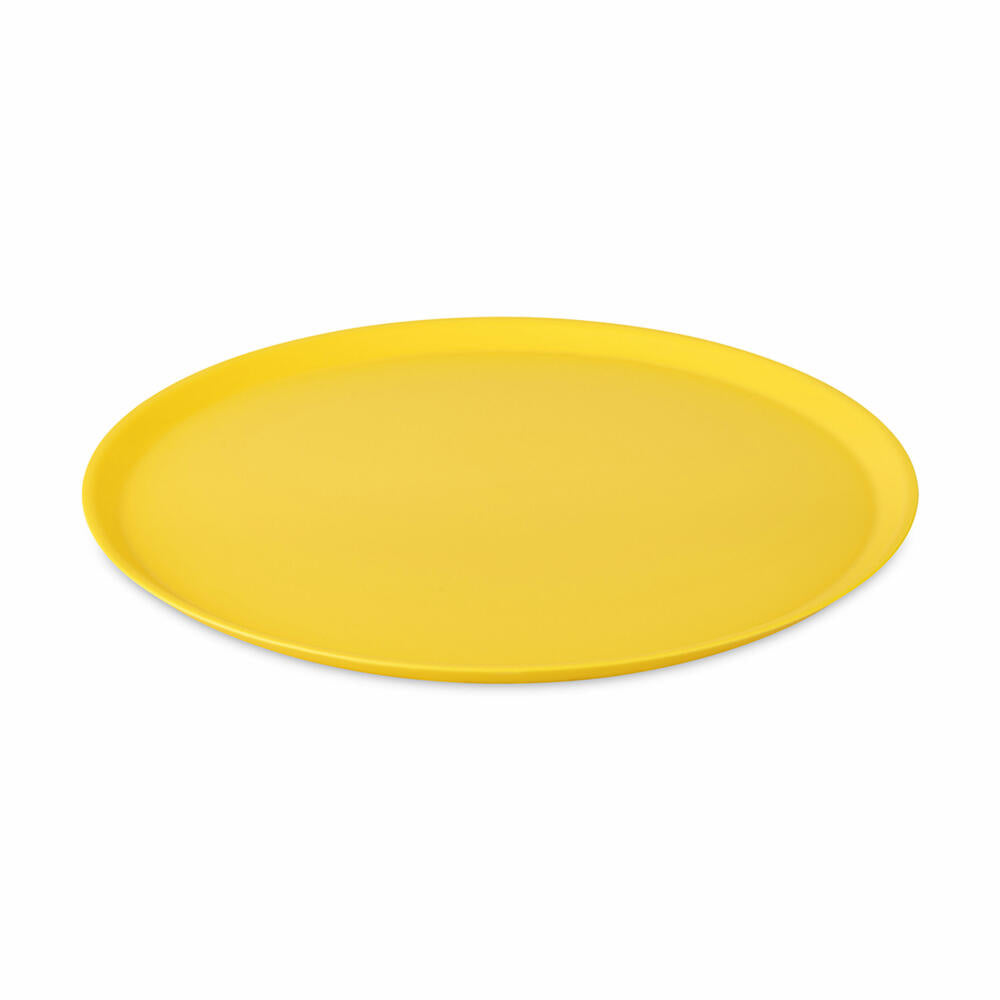 Koziol Plate Connect Nora Plate, Dinner Plate, Plastic, Strong Yellow, 25.5 cm, 8367724