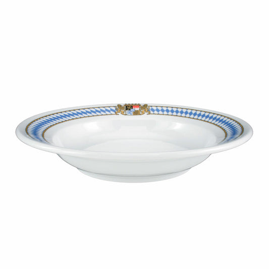 Seltmann Weiden 1/2 Dick Teller Tief, Suppenteller, Pastateller, Porzellan, Bayern Dekor, Ø 23.3 cm, 001.321790