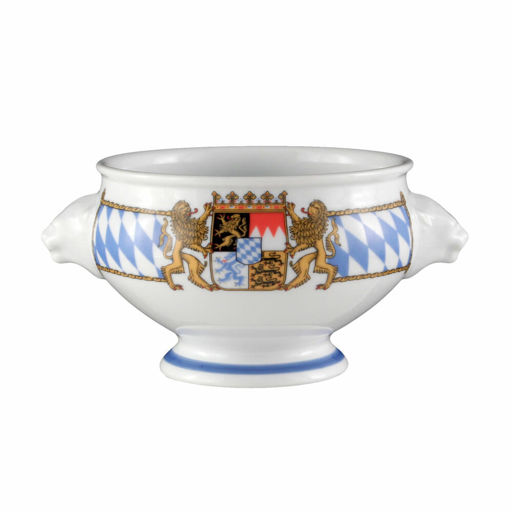 Seltmann Weiden Compact Terrine Lion's Head, White Sausage Pot, Bowl, Porcelain, 510 ml, 001.455849
