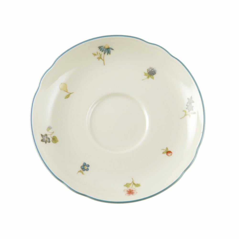 Seltmann Weiden Marie-Luise Untertasse, zur Teetasse, Unterteller, Porzellan, Streublume, Ø 13 cm, 001.298892