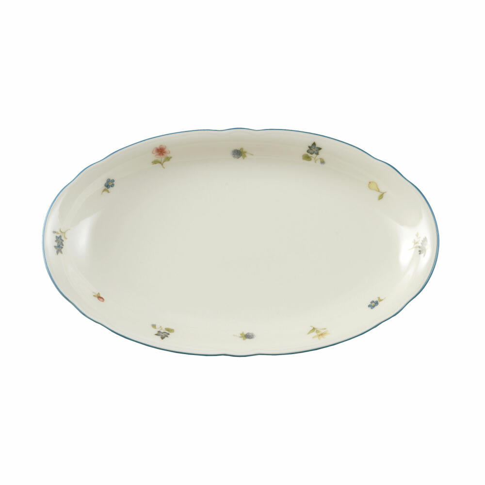 Seltmann Weiden Servierplatte oval Marie-Luise Streublume, Porzellan, Bunt, 23.5 x 14 cm, 001.293537