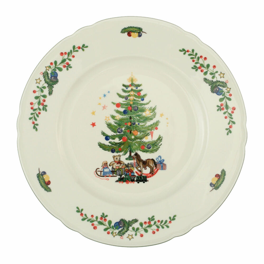 Seltmann Weiden Marie-Luise dinner plate, plate, porcelain, Christmas, Ø 27.3 cm, 001.291208