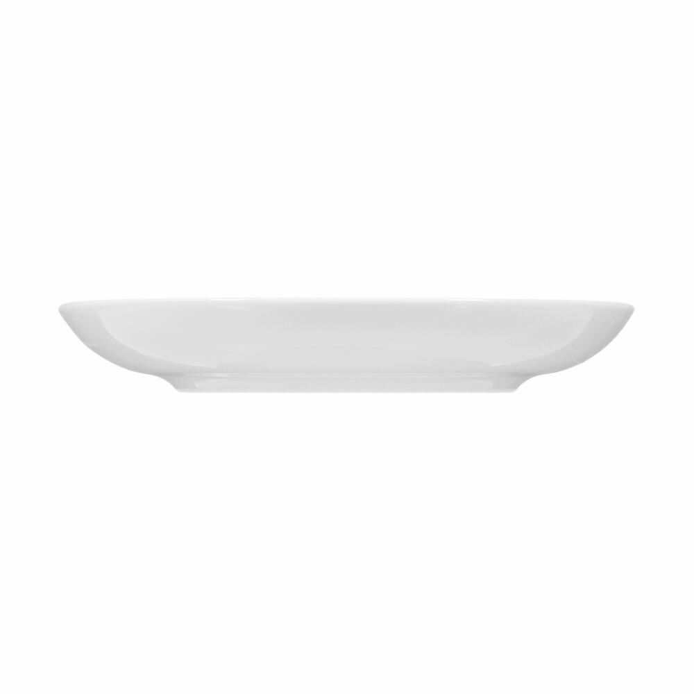 Seltmann Weiden Lido combination saucer, underplate, porcelain, white, Ø 14.7 cm, 001.203278