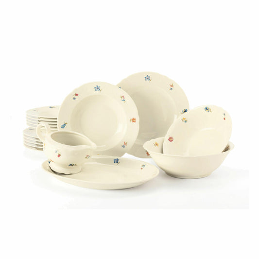 Seltmann Weiden Marieluise Blütenmeer dinner service, 16-piece, dinner service, dinner service, plate set, hard porcelain, colored, 1295914