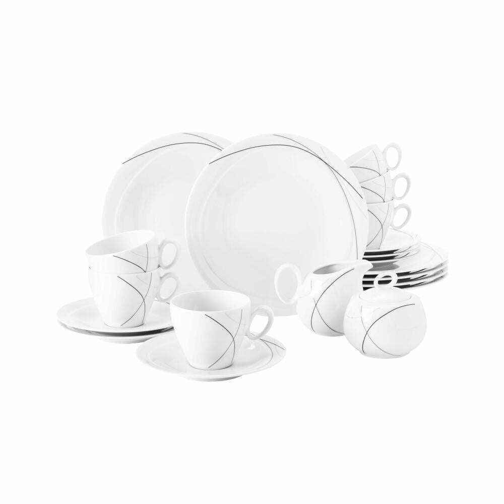 Seltmann Weiden Trio coffee service, Highline, porcelain, dishwasher safe, 20 pcs., 1706985